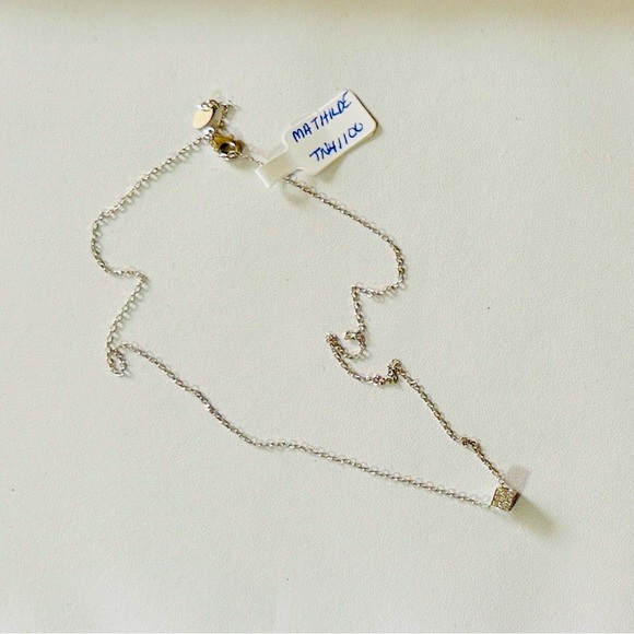 Mathilde cube silver necklace - New - Picture 1 of 2